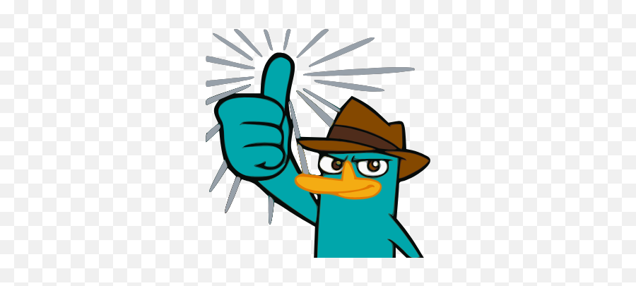 Gtsport - Perry The Platypus Thumbs Up Emoji,Platypus Emoji