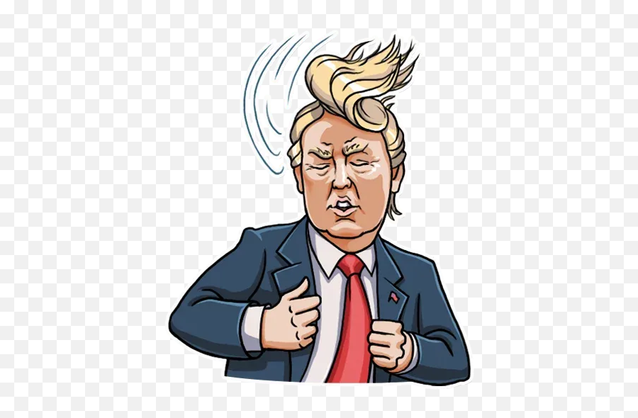 Donald Trump Sticker Pack - Stickers Cloud Suit Separate Emoji,Funny Donald Trump Emojis