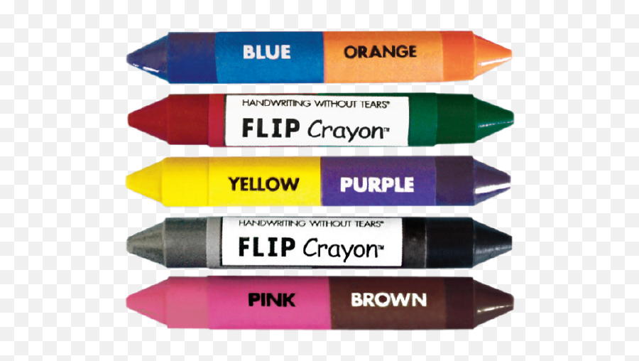 Flip Crayons Mini Pack Of 5 Crayons - Burger King Emoji,Crayon Emoji High Res