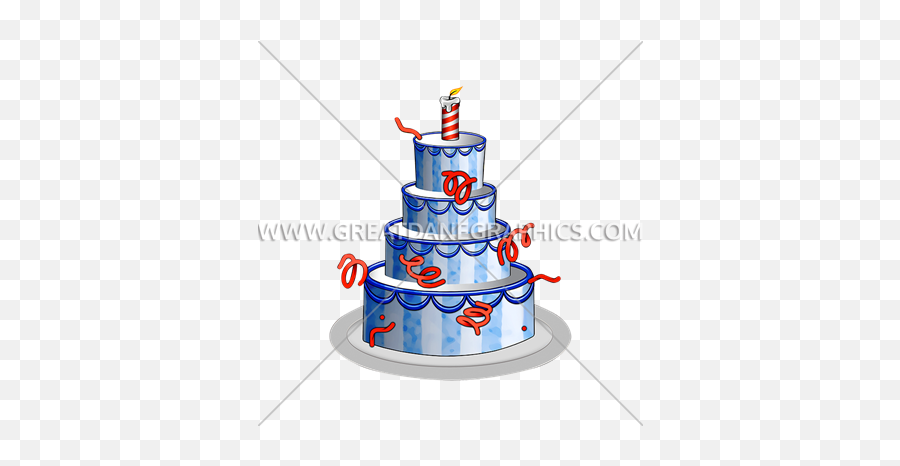 3 - Tier Birthday Cake Production Ready Artwork For Tshirt Cake Decorating Supply Emoji,Birthday Emoticon Deviant Art 