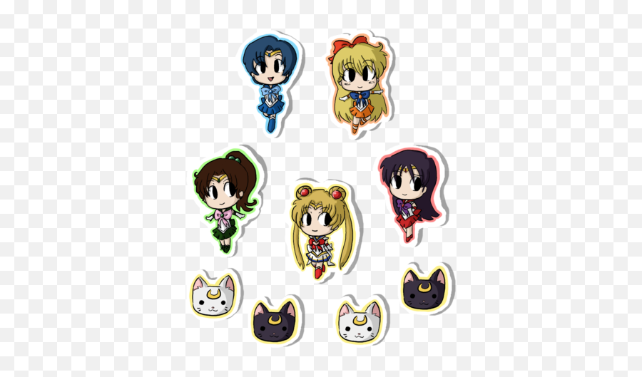 Resultado De Imagen Para Stickers De Sailor Moon Sailor - Fictional Character Emoji,Moon Emoji Gifts