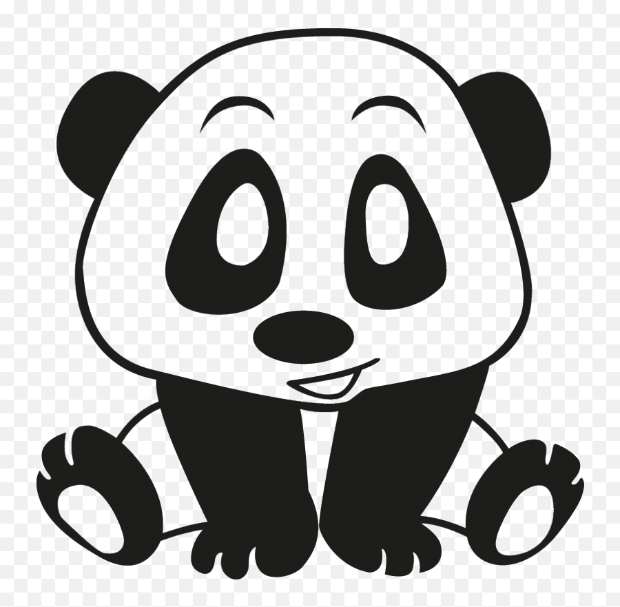 Bamboo Panda Wall Stickers - Clip Art Library Emoji,Oso Panda Facebook Emoticon
