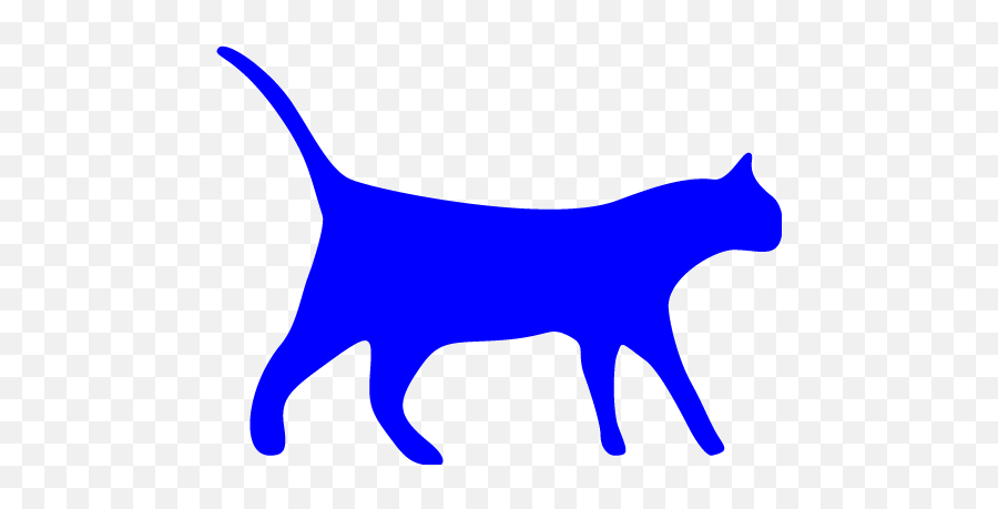 Blue Cat 3 Icon - Free Blue Animal Icons Emoji,Lync Cat Emoticon
