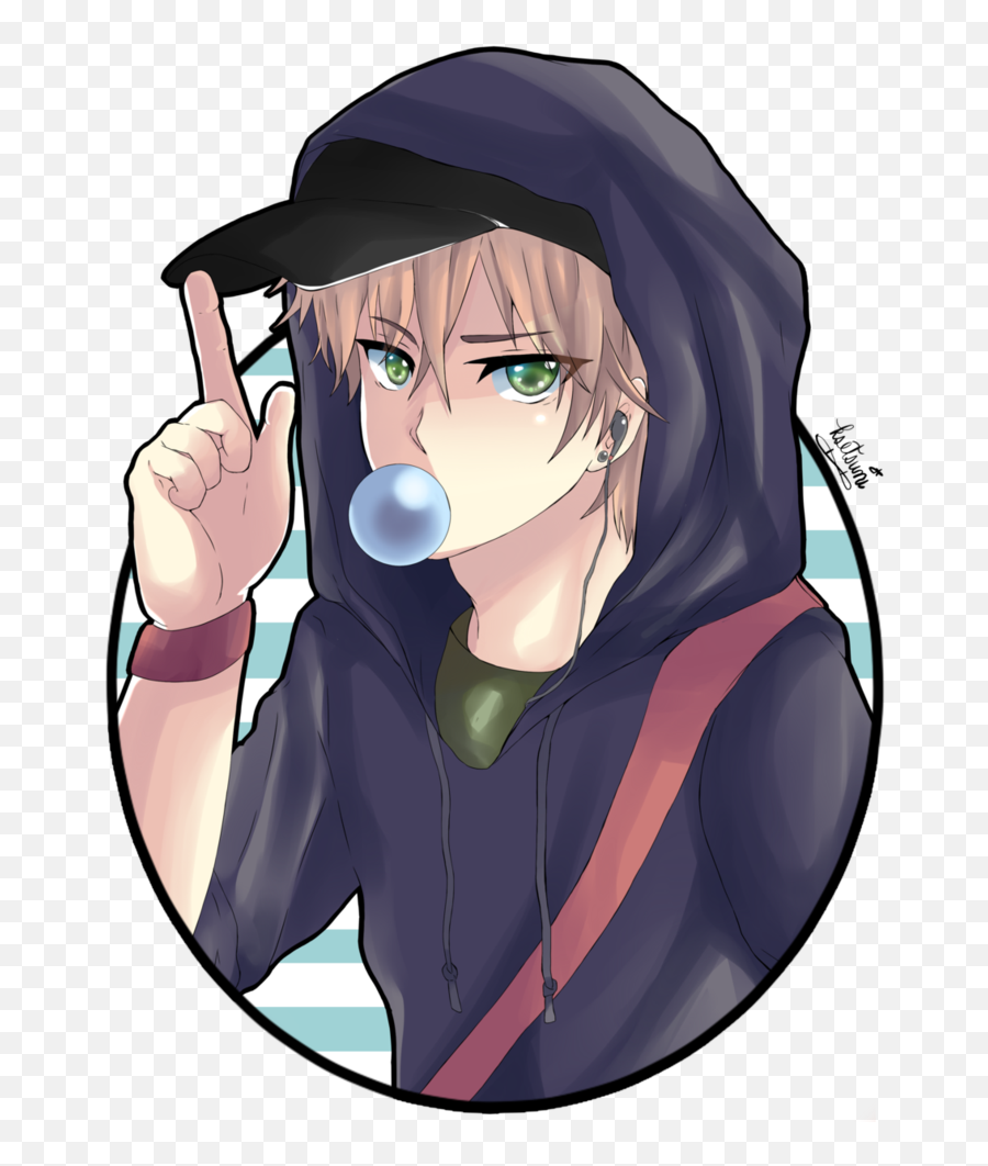 Anime Face Png Boy - Anime Boy Gamer Png Emoji,Pin Boy Emoji