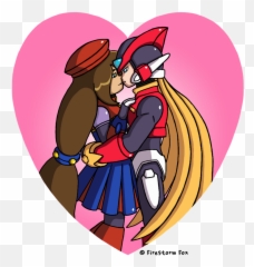 Mmz Zero And Iris Mega Man Rockman Know Your Meme Emoji,History Of Fb Kiss Emoticon