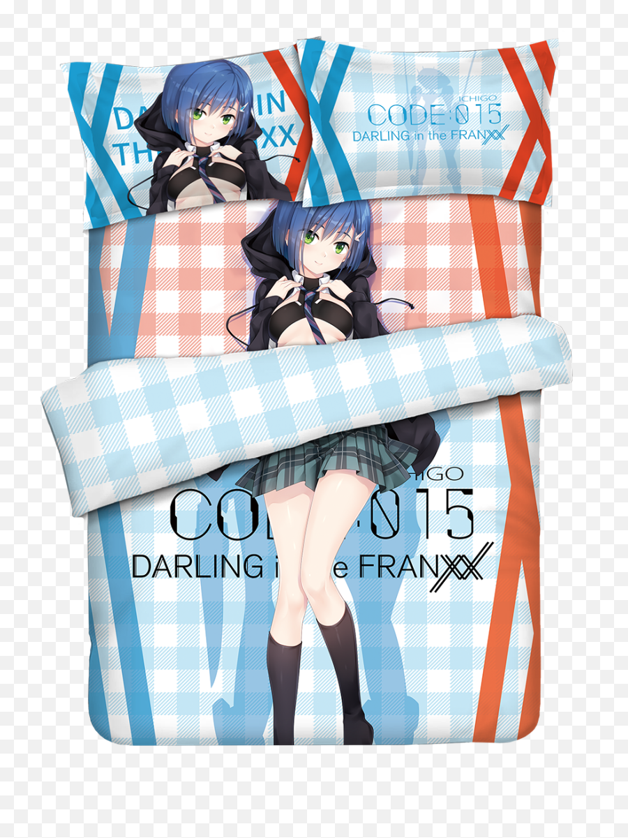 Ichigo Waifu Anime Character 3d Bed Sheets And Pillowcases Emoji,Sabanas Queen Emoji