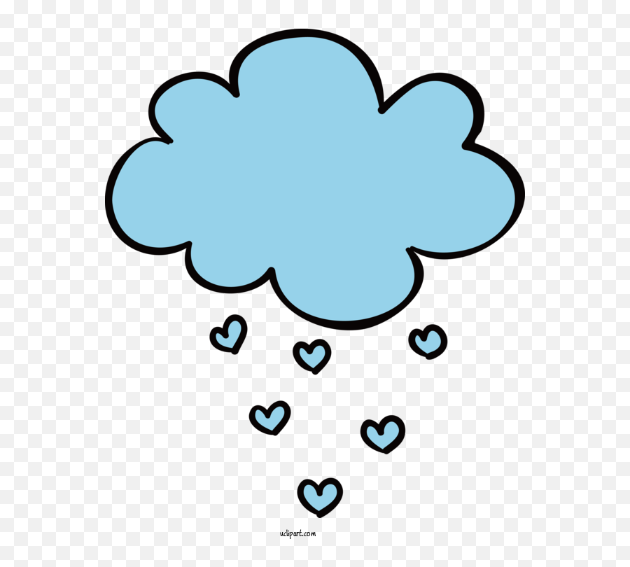 Weather Sticker Drawing Sticker Art For Cloud - Cloud Emoji,Emoji Transparent Background Clouds