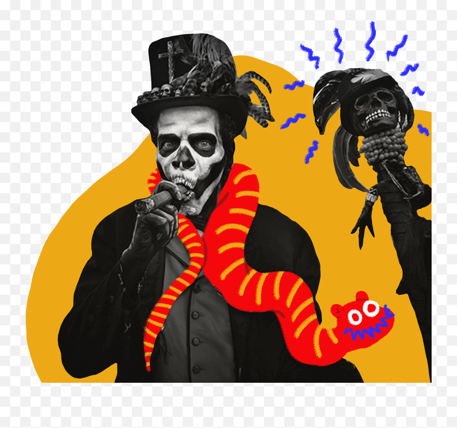 Tiger Tells Everything You Need To Know About Voodoo Emoji,Skull And A Top Hat With Computer Emoticons