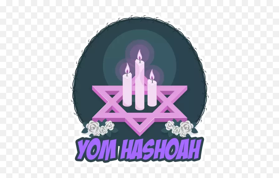 Yom Hashoah By Stickercommunitycom - Sticker Maker For Whatsapp Emoji,Candle Stick Emoji