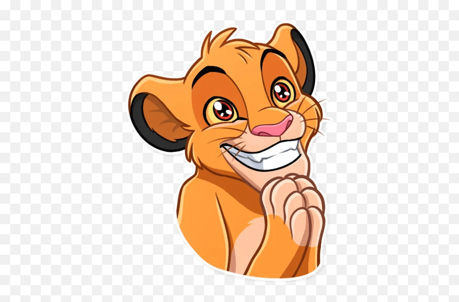 Sticker Simba Emoji,Simba Emoji