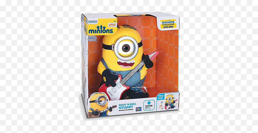 Despicable Me Minions Rock U0027n Roll Stuart Deluxe Action Figure 7000 Minions At Big Big World Emoji,Despicable Me Minion Emoticon