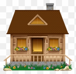 Clipart Houses Wood Clipart Houses - Cottage Clip Art Emoji,House Candy House Emoji Pop