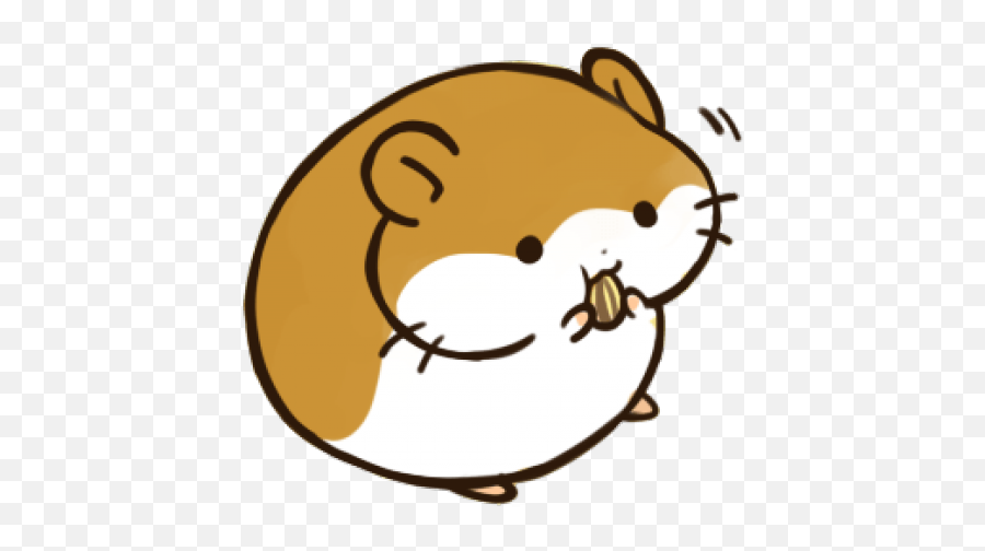 Hamster Clipart Fluffy - Hamstamp Sticker Png Download Hamster Clipart No Background Emoji,Download Emoticon Line Gratis