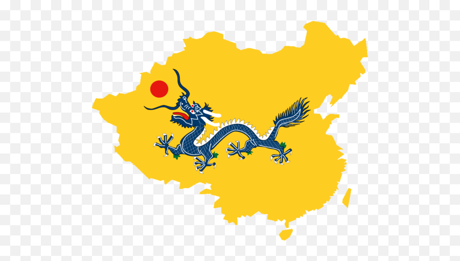 Cina Kesal Pebisnis Asing Sebut Taiwan Hong Kong Tibet - Qing Dynasty Flag Map Emoji,Emoticon Kesal