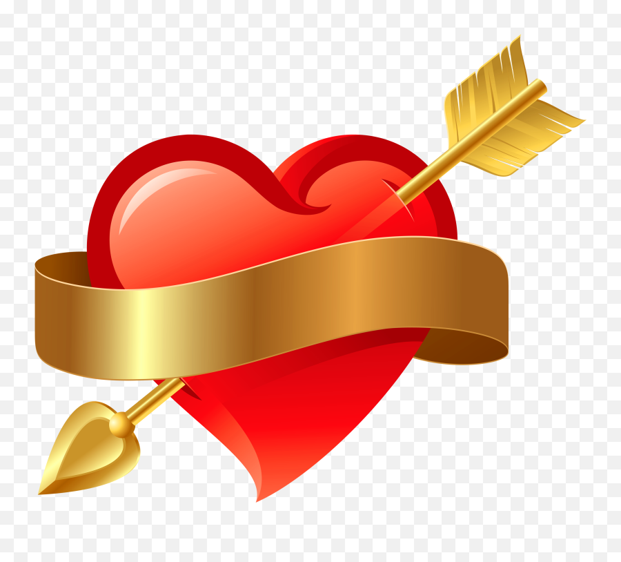 Red Heart Download Free Clip Art - Heart With An Arrow Emoji,Pink Heart With Blue Arrow Emoji