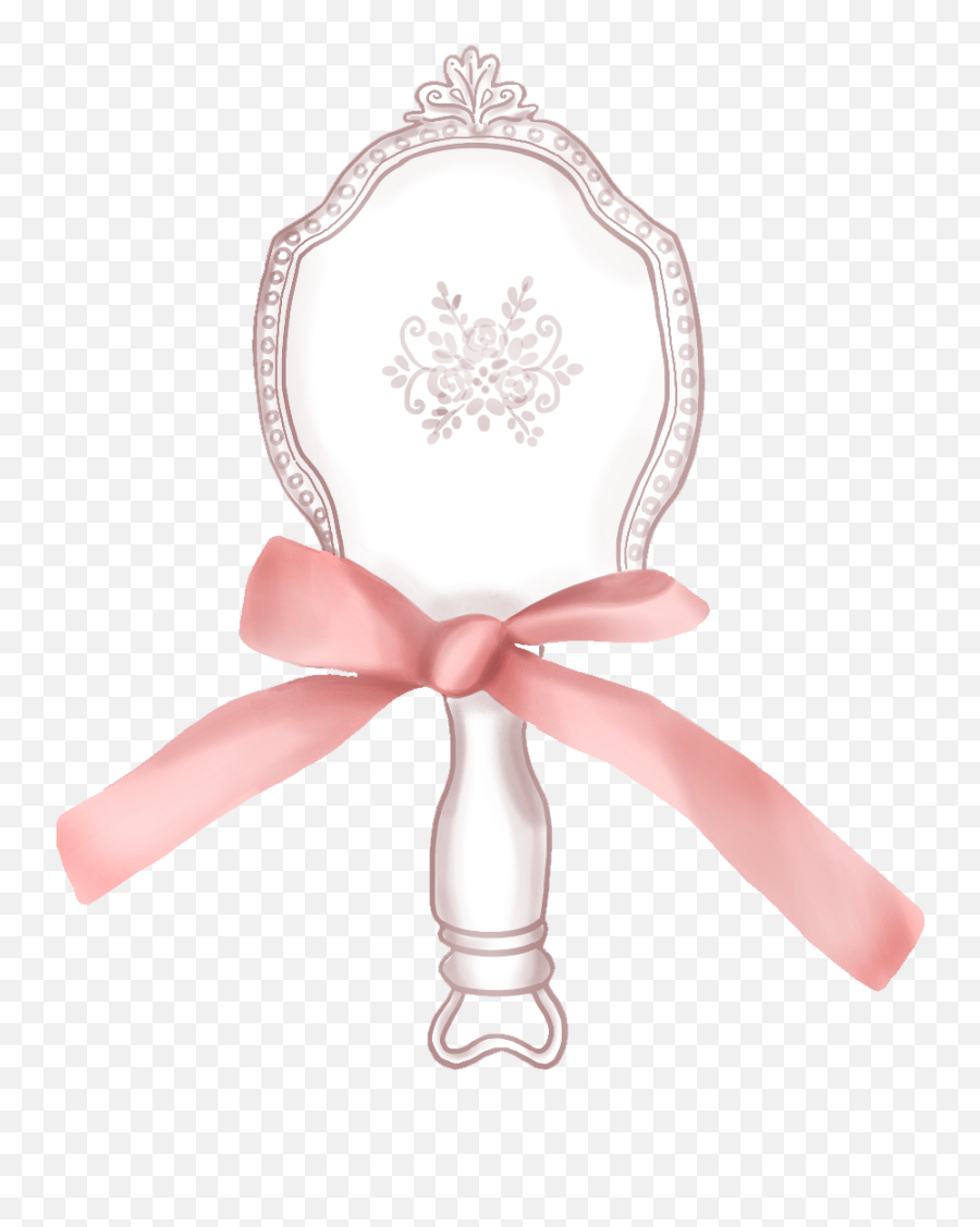 Handmirror Frenchstyle Pretty Sticker - Girly Emoji,Girlie Emoji