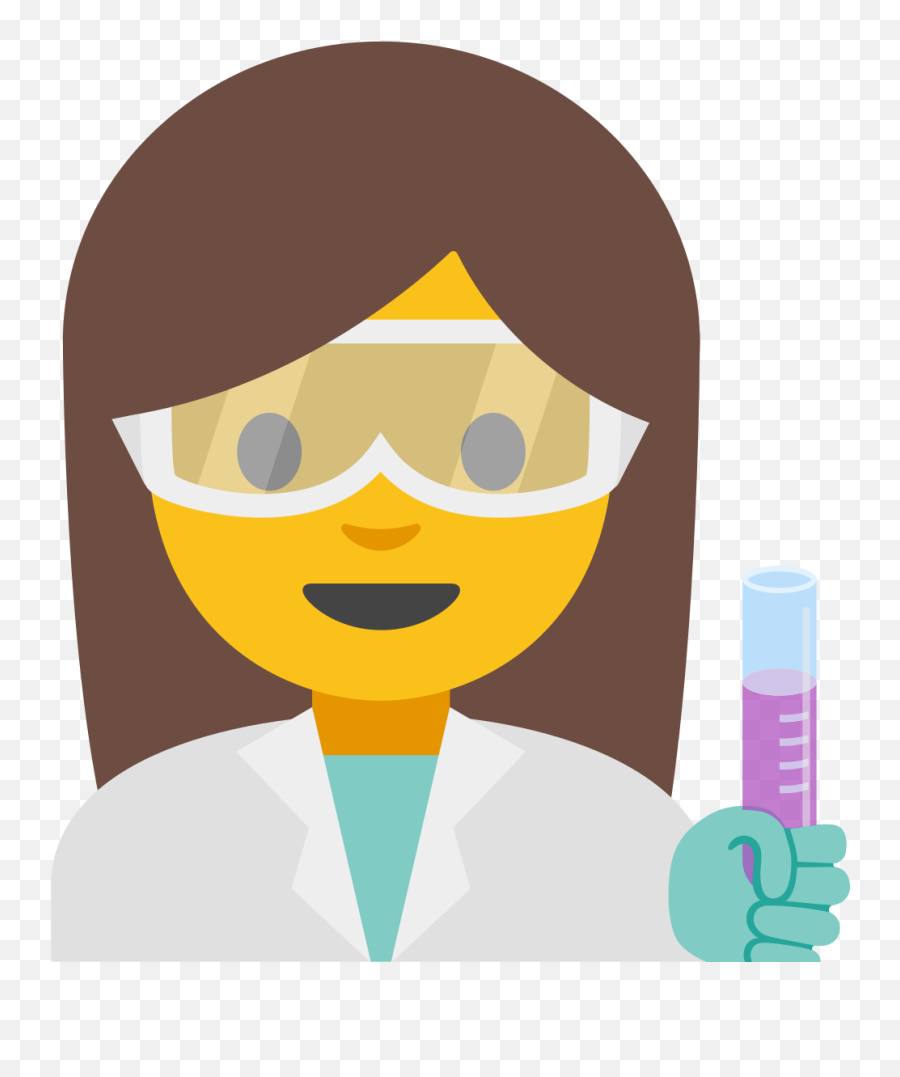 Woman Scientist Emoji - Scientist Emoji,Science Emoticon