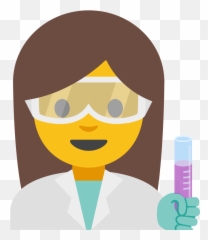 Woman Scientist Emoji - Scientist Emoji,Science Emoticon