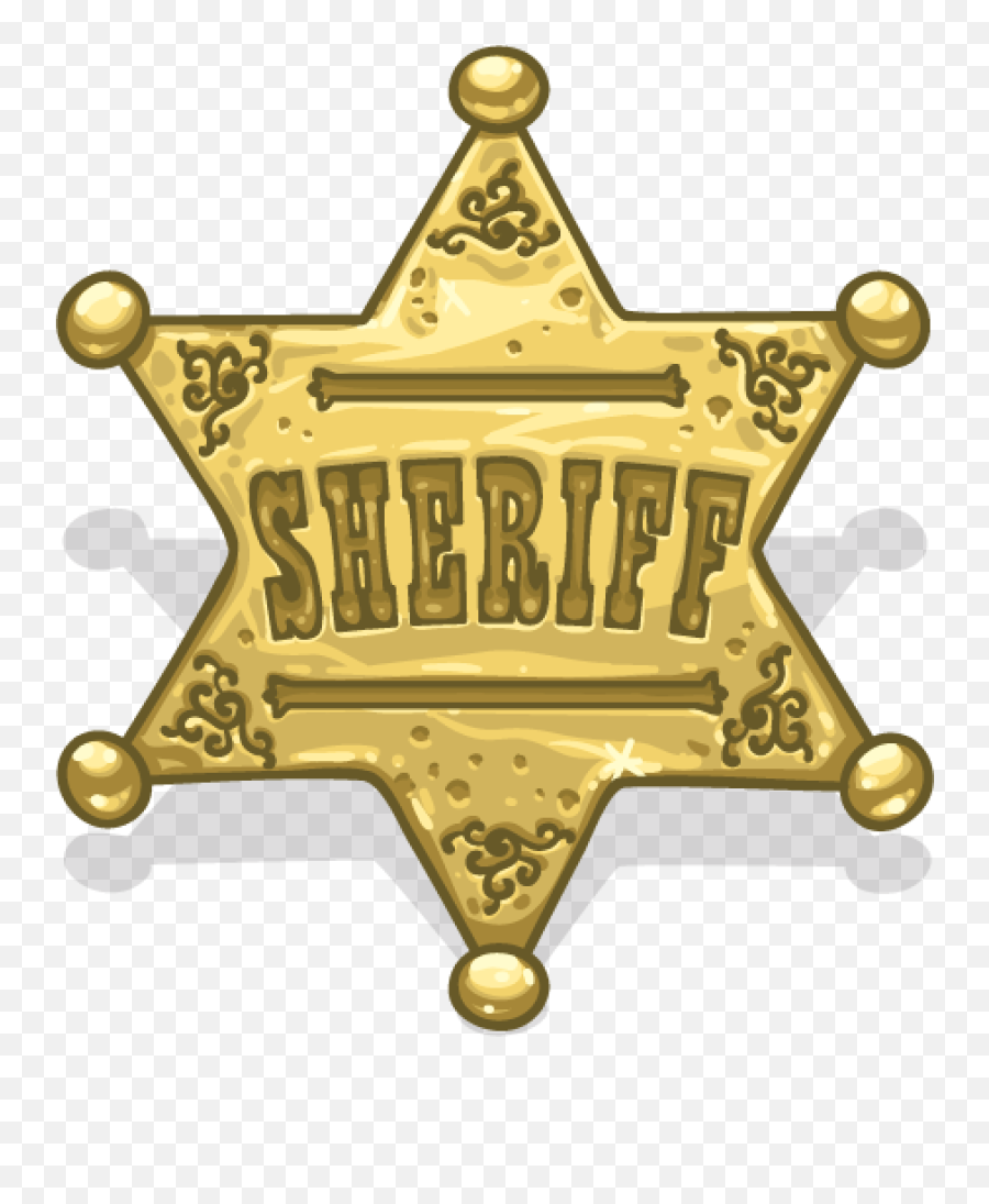 Sheriff Star - Sheriff Badge Clipart Png Emoji,Emoji Sheriff