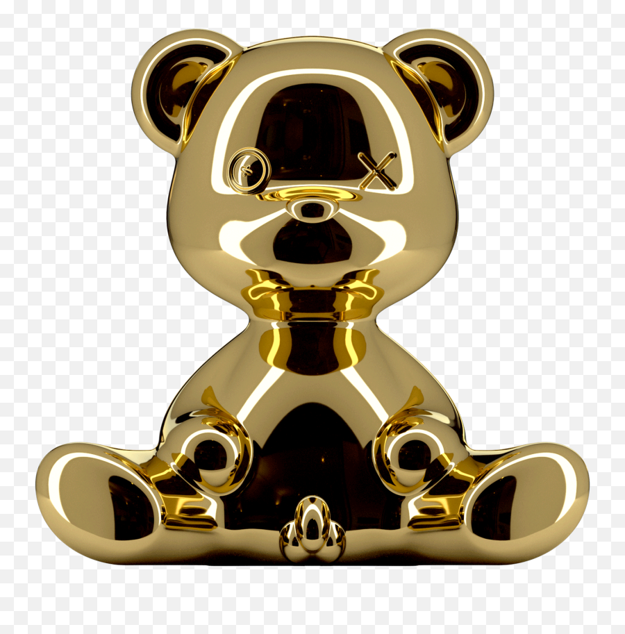 Qeeboo Teddy Boy Lamp Metal Finish With - Qeeboo Teddy Lamp Gold Emoji,Pop Art Boy Emotion