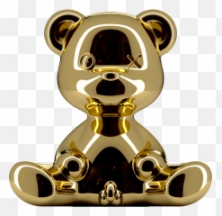 Qeeboo Teddy Boy Lamp Metal Finish With - Qeeboo Teddy Lamp Gold Emoji,Pop Art Boy Emotion