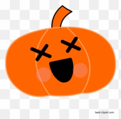 Free Halloween Clip Art - Cartoon Pumpkin Transparent Background Emoji,Ghost Emoji Pumpkin Carving
