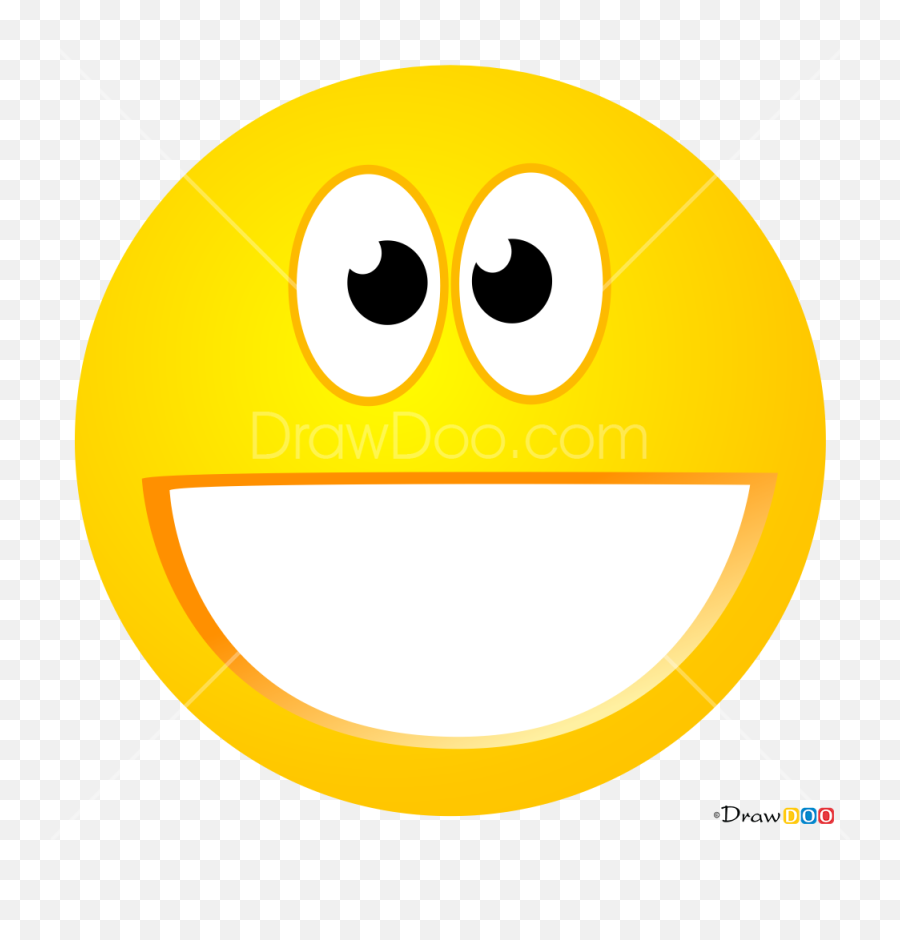 How To Draw Laugh Smilies - Wide Grin Emoji,Emoticons That Work On Minecraft Signs