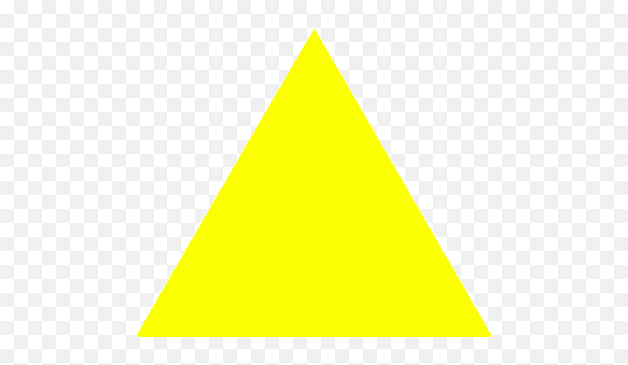 Yellow Triangle Icon - Yellow Triangle Shape Png Emoji,Exclamation Point Triangle Emoticon