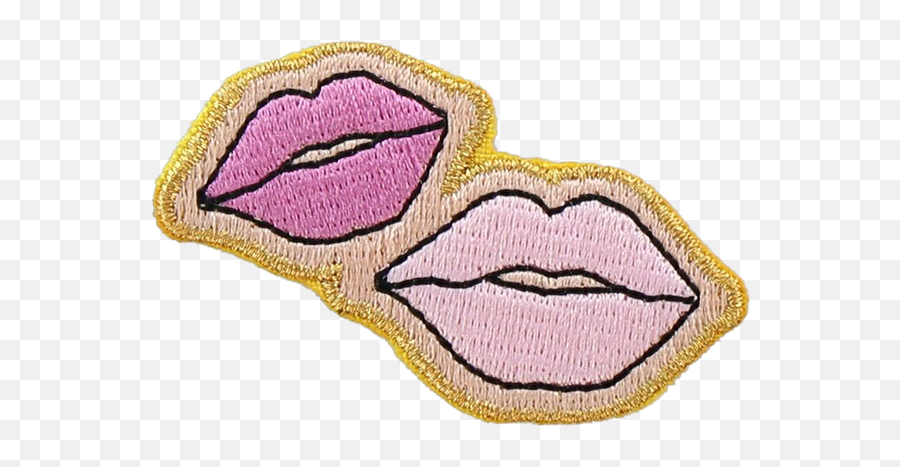 Lips Sticker Patch - Girly Emoji,Quincy Emoji Love Backpack