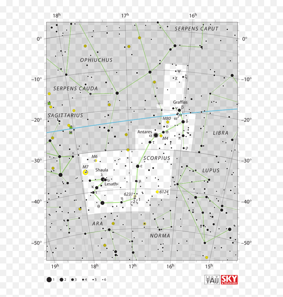 Meet The Scorpionu0027s Stinger Stars Shaula And Lesath - Scorpius Constellation Map Emoji,Stars & Stripes Emoticons