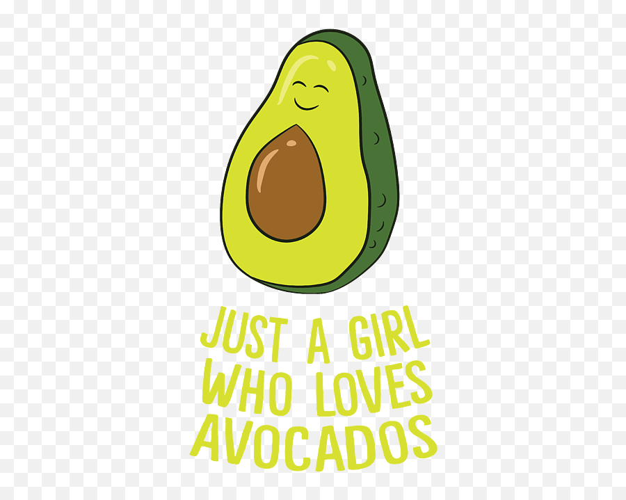 Just A Girl Who Loves Avocados Cute Avocado Mom Gift Carry - All Pouch Hass Avocado Emoji,Guacamole Emoticon