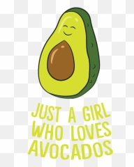Just A Girl Who Loves Avocados Cute Avocado Mom Gift Carry - All Pouch Hass Avocado Emoji,Guacamole Emoticon