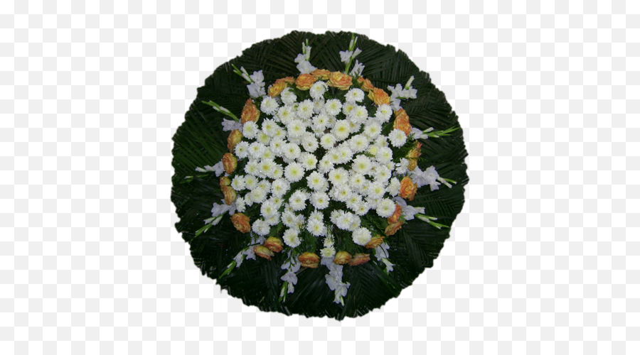 Coroa De Flores Pequena - Coroa De Flores Crisântemo Emoji,Coroas De Folres Para Velorio Em Emoji