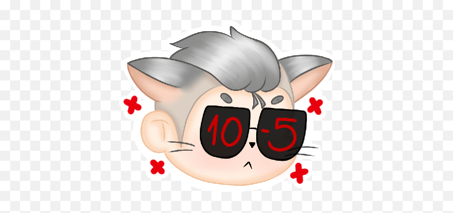 Volkov Neko - Fictional Character Emoji,Neko Emoji