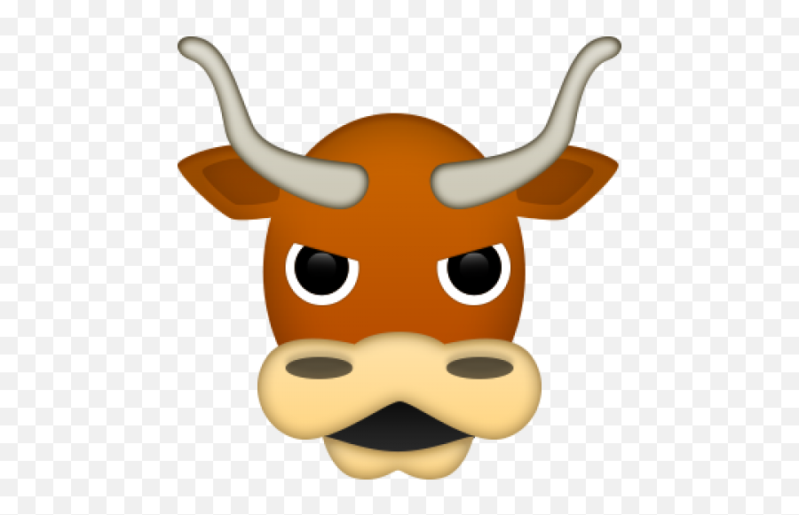 Download Cow Head Emoji - Texas Longhorn Emoji,Texas Emoji