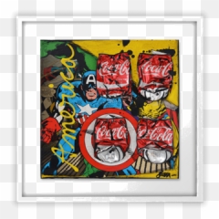 Small Paintings America By Sophie Costa - Carré Du0027artistes Picture Frame Emoji,