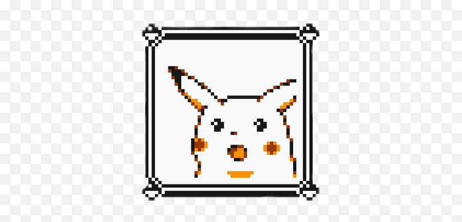 Anime Meme Pikachu Surprise Pokemon Sticker By Luc - Pikachu Surpreso Pixel Art Emoji,Pikachu Pokemon Yellow Emotion