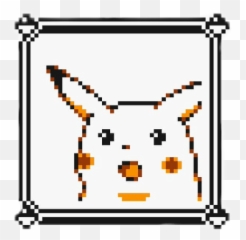 Anime Meme Pikachu Surprise Pokemon Sticker By Luc - Pikachu Surpreso Pixel Art Emoji,Pikachu Pokemon Yellow Emotion
