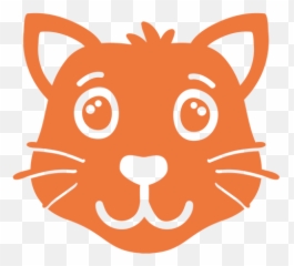 Cat Joyful Head Muzzle Flat Transparent Emoji,Neko Head Emotion Ears