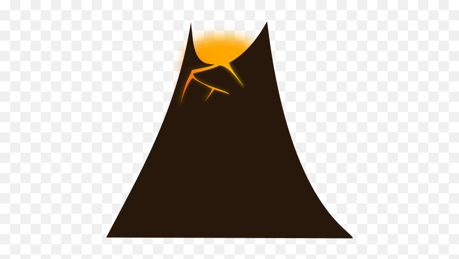 Volcano Clip Art - Clip Art Library Emoji,Drawings Of A Volcano Erupting With Emotions