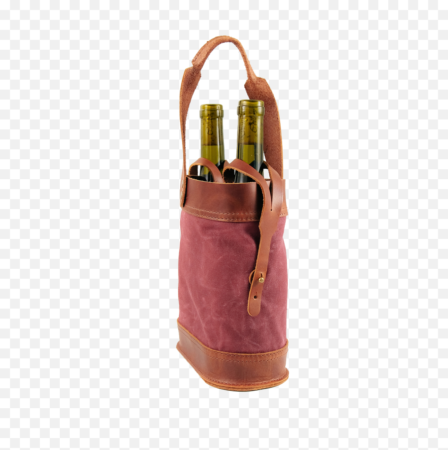 Leather Napa Double Wine Tote U2013 Rustico Emoji,Dci Emoji Wine Glass