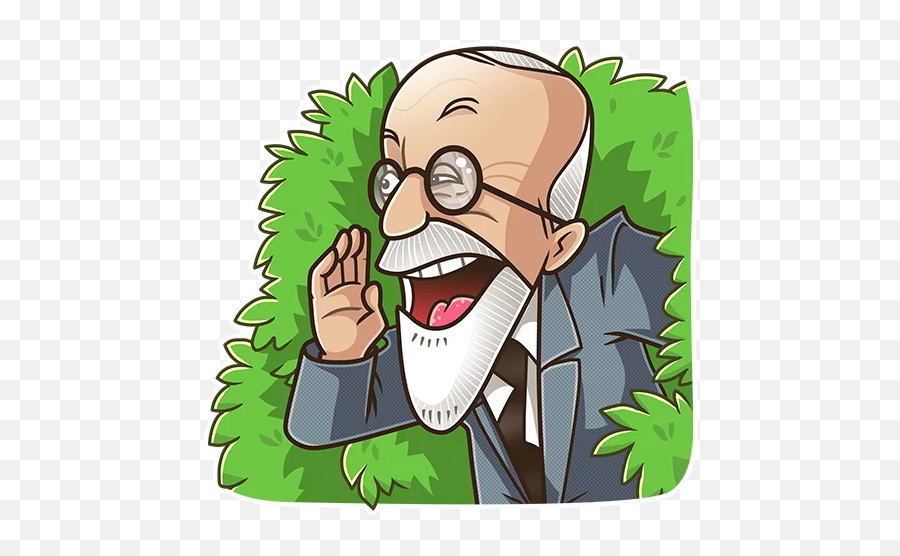 Telegram Sticker 24 From Collection Sigmund Freud Emoji,Freud Emoticon