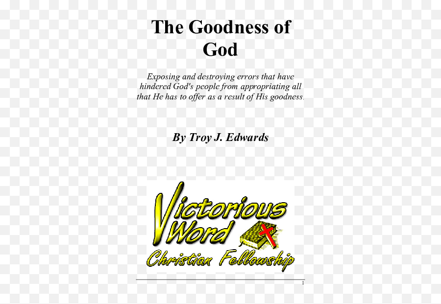 Pdf The Goodness Of Troy Edwards - Academiaedu Emoji,Rejoice More For A Small Seed Of Faith Than For Half An Hour Of Emotion Charles Spurgeon