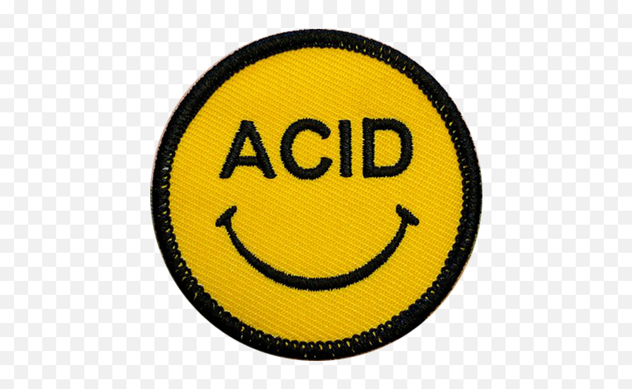 Download Acid Face Patch - Pin Full Size Png Image Pngkit Emoji,Emoticon Patches