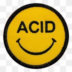 Download Acid Face Patch - Pin Full Size Png Image Pngkit Emoji,Emoticon Patches