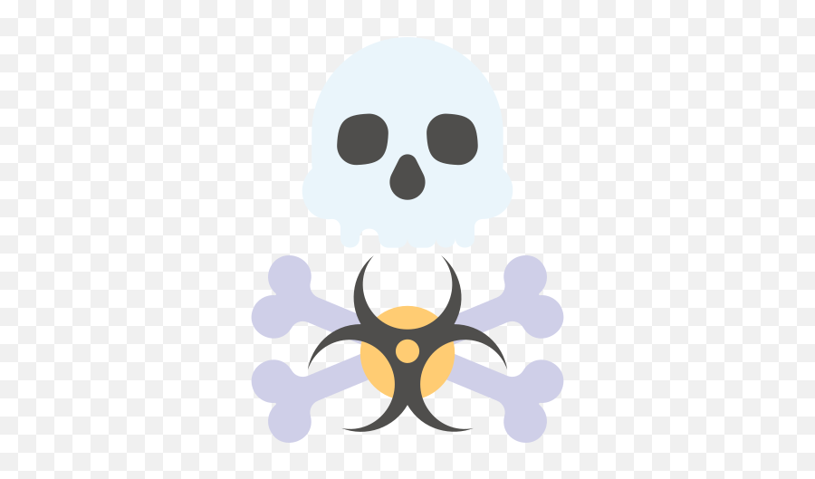 Biohazard Hazard Virus Dangerous Toxic Death Decease Emoji,Animated Biohard Emoticon