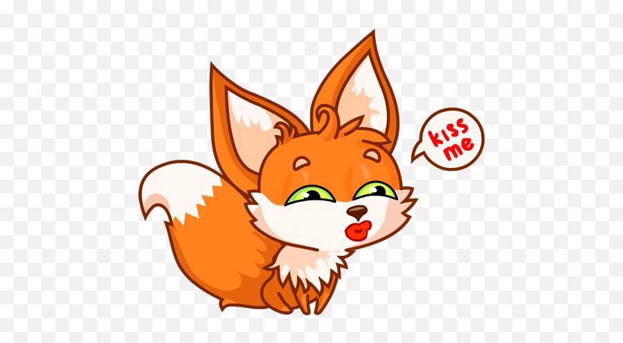 Fox - Beautiful Cute Stickers By Yuri Andryushin Emoji,Fox Emoji