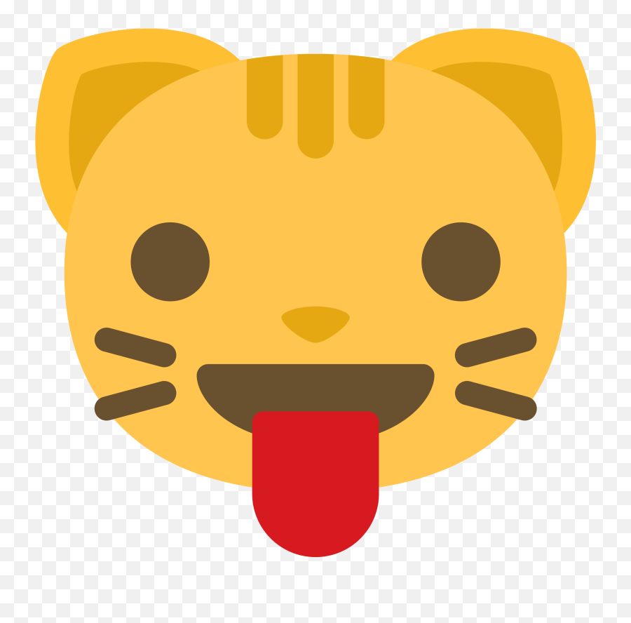 Free Emoji Cat Face Tongue Png With - Emojis De Amor,Tongue Emoji Png