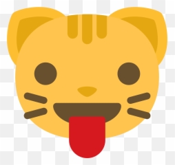 Free Emoji Cat Face Tongue Png With - Emojis De Amor,Tongue Emoji Png