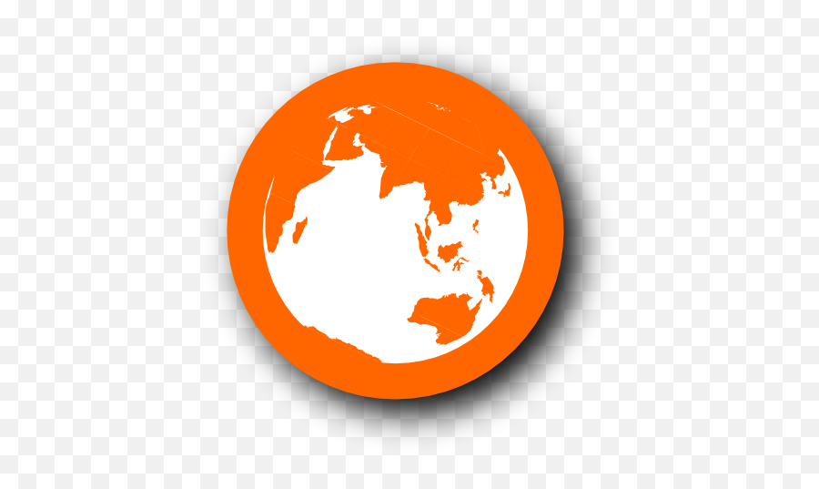 World Earth Globe Planet Icon - Orange Globe Icon Png Emoji,Globe Emoticon